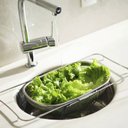 Ver imagem 2 de Escorredor de Alimentos Salada Arroz Retratil Inox Alça Pia