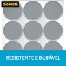 Kit com 18 Protetor Ultraresistente Desliza Facil 3m Scotch Redondo - 5