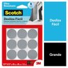 Kit com 18 Protetor Ultraresistente Desliza Facil 3m Scotch Redondo - 2