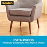 Kit com 18 Protetor Ultraresistente Desliza Facil 3m Scotch Redondo - 6