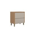 Ver imagem 1 de Balcão de Cozinha Solari Porta Basculante Mdf Gaveta Corrediças Telescópicas Jequitibá/gris Fosco G7