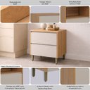 Ver imagem 5 de Balcão de Cozinha Solari Porta Basculante Mdf Gaveta Corrediças Telescópicas Jequitibá/gris Fosco G7