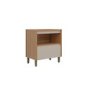 Ver imagem 2 de Balcão de Cozinha Solari Porta Basculante Mdf Gaveta Corrediças Telescópicas Jequitibá/gris Fosco G7