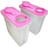 Tupperware Kit 2 Peças Porta Sabão em Pó Amaciante ou Cereais 2,8l Kit 2 Peças Porta Sabão em Pó Ama - 2