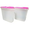 Tupperware Kit 2 Peças Porta Sabão em Pó Amaciante ou Cereais 2,8l Kit 2 Peças Porta Sabão em Pó Ama - 1