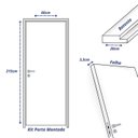 Ver imagem 4 de Kit Porta de Madeira Lisa Primer 210x62cm Batente 20cm Abertura Esquerda