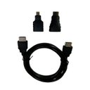 Ver imagem 3 de Cabo Hdmi 1,5m Micro Mini Hdmi para Câmera Filmadora Pc