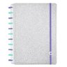 Caderno Inteligente 80 Folhas Médio - Lets Glitter Silver - Weci - 1