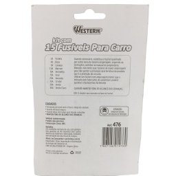 Kit 15 Jogo de Fusíveis para Carro Reposição Western - 5