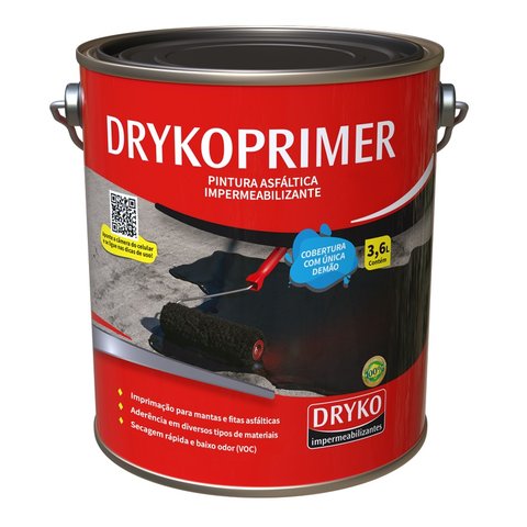 Asfalto Drykoprimer Eco Base Solvente 3,6l Dryko