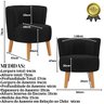 Cadeira Estofada para Sala de Estar Tecido Veludo Aconchegante Reforçada Ergonômica - 3