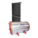 Ver imagem 1 de Kit de Aquecimento Solar 1 Placa Solar e Reservatório com Capacidade 200 Litros Ouro Fino Cinza