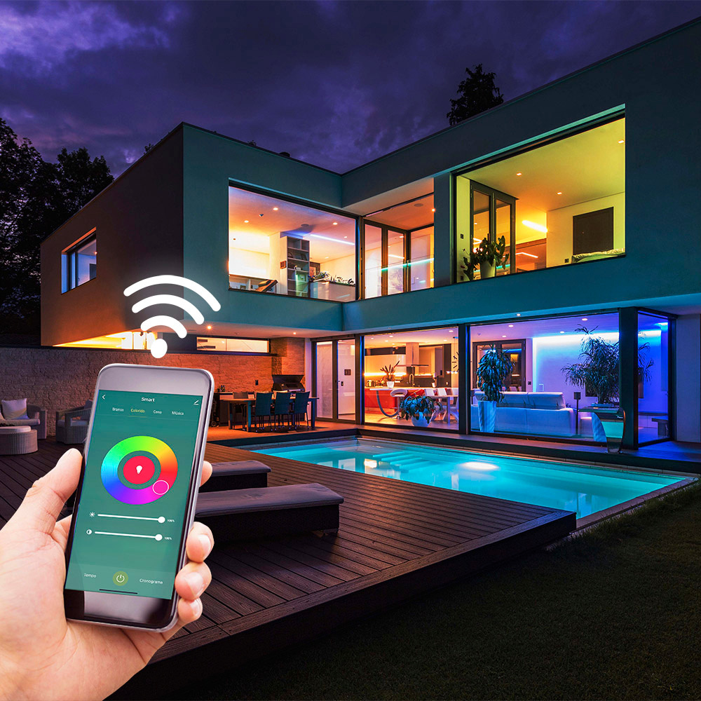 Lâmpada Led Smart Wi-Fi Inteligente G95 Filamento 6W E27 RGB Taschibra - 3