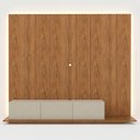 Ver imagem 2 de Rack com Painel para TV até 60 Polegadas Ayla 100% MDF com LED