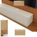 Ver imagem 6 de Rack com Painel para TV até 60 Polegadas Ayla 100% MDF com LED