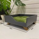 Ver imagem 2 de Cama Para Cachorro Médio Porte Com Almofada e Pés Amadeirados Lilies Móveis