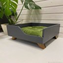 Ver imagem 1 de Cama Para Cachorro Médio Porte Com Almofada e Pés Amadeirados Lilies Móveis