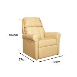 Poltrona do Papai Reclinável MH1216 Two Way Courano Nude - Herval - 2