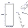 Kit Porta de Madeira Lisa Imbuia 210x72cm Batente 11cm Uniportas - 4