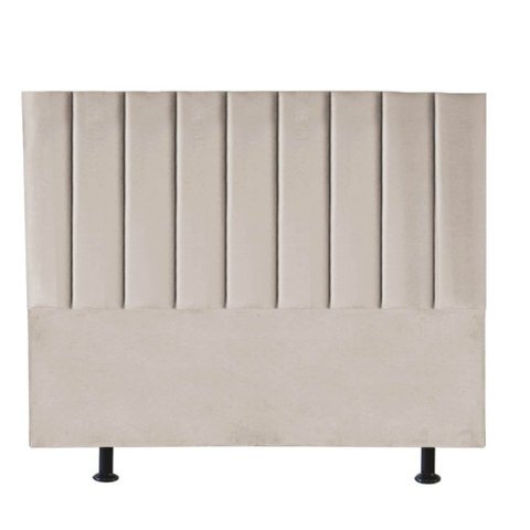 Cabeceira Estofada Queen 160CM Cora Courino Bege - D A DECOR D&A Decor