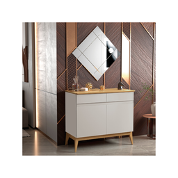 Buffet Aparador Faro Moveis Magnum 0.90cm 2portas:off Cedro - 3