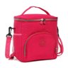 Bolsa Térmica de Mão Quadrado com Alça Ajustavel Marmita Lancheira Trabalho Impermeavel Pink - 1