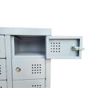 Ver imagem 5 de Armário Guarda Celular 16 Portas 100X43X28 cm Com Chave