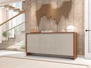 Ver imagem 1 de Buffet Madrid Design Moderno com Soft-close e Gaveta Interna - 4 Cores:cedro/off White