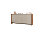 Ver imagem 2 de Buffet Madrid Design Moderno com Soft-close e Gaveta Interna - 4 Cores:cedro/off White
