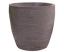 Ver imagem 1 de Vaso Planta 30x30 Oval Moderno Polietileno - MARROM CHOCOLATE 020