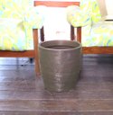 Ver imagem 2 de Vaso Planta 30x30 Oval Moderno Polietileno - MARROM CHOCOLATE 020