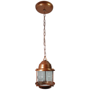 Luminária Pendente Lampião Colonial de Teto Cobre Vintage