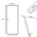 Ver imagem 4 de Kit Porta de Madeira Lisa Curupixá 210x82cm Batente 11cm Uniportas Abertura Direita