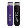 Kit 2 Garrafinhas para Treino para Academia Umto Super Resistente Biodegradável 500 Ml Preta e Lilá - 2