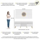 Ver imagem 6 de Rack Com Painel E Suporte Tv 65" Retrô Flórida Multimóveis V3134 Branco/Natural Branco/Natural