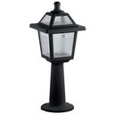 Ver imagem 1 de Luminária de Chão Poste Balizador Colonial de Jardim Preto 45x18cm Externo Ravena