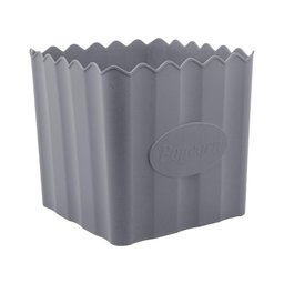 Balde de Pipoca de Bambu e Pp Cinza 16cm X 16cm - Lyor - 1