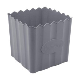 Balde de Pipoca de Bambu e Pp Cinza 16cm X 16cm - Lyor - 2