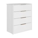 Ver imagem 1 de Cômoda Alia Quarto com 4 Gavetas