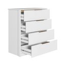 Ver imagem 3 de Cômoda Alia Quarto com 4 Gavetas