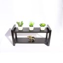 Ver imagem 2 de Estante Suspensa Decorativa Chamego Md044 40cm Mdp Preto 14x40x20:preto