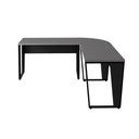 Ver imagem 7 de Mesa em L Escritório 180cm X 180cm Pés Metal F5 Office Cor:cinza Sagrado com Preto
