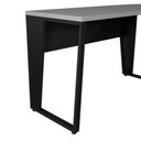 Ver imagem 6 de Mesa em L Escritório 180cm X 180cm Pés Metal F5 Office Cor:cinza Sagrado com Preto