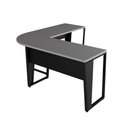 Ver imagem 5 de Mesa em L Escritório 180cm X 180cm Pés Metal F5 Office Cor:cinza Sagrado com Preto