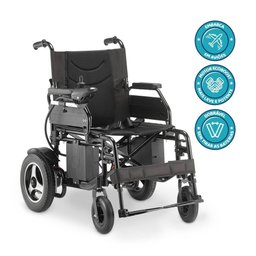 Cadeira de Rodas Motorizada Dellamed Dobrável até 120 Kg Assento de 48 Cm D800 1000051 - 7