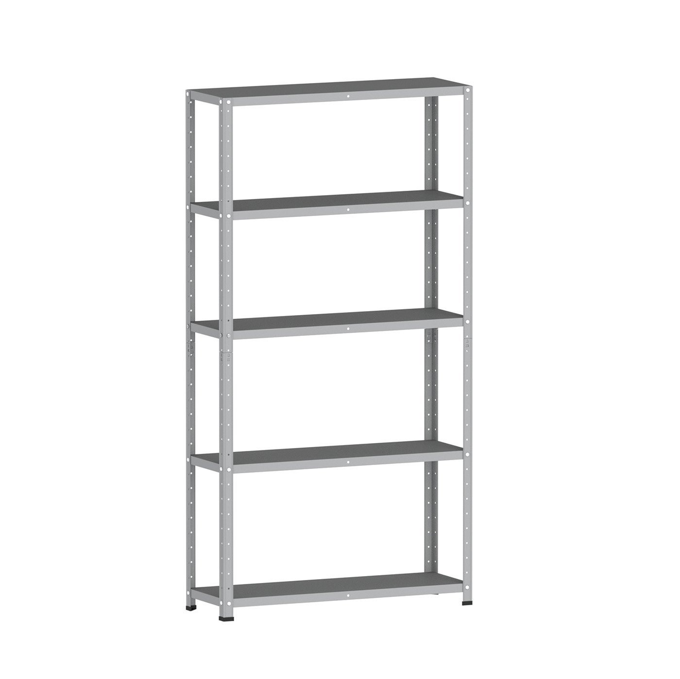 ESTANTE DE AÇO 175X92X30 5 PRAT. C/ REFORÇO PANDIN - CINZA EP-5AR-VU-175