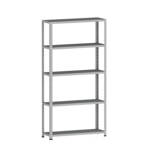 ESTANTE DE AÇO 175X92X30 5 PRAT. C/ REFORÇO PANDIN - CINZA EP-5AR-VU-175