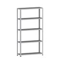 Ver imagem 1 de ESTANTE DE AÇO 175X92X30 5 PRAT. C/ REFORÇO PANDIN - CINZA EP-5AR-VU-175