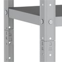 Ver imagem 5 de ESTANTE DE AÇO 175X92X30 5 PRAT. C/ REFORÇO PANDIN - CINZA EP-5AR-VU-175