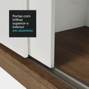Ver imagem 2 de Guarda-roupa Casal 3 Portas de Correr com Espelho 4 Gavetas Rustic/branco Sublime Plus Madesa Rustic